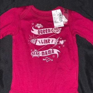 Burgundy Long Sleeve Carters Shirt